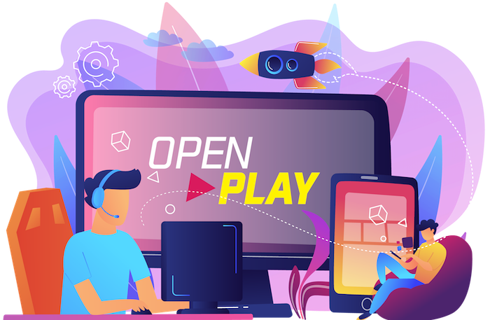 open play graphic art