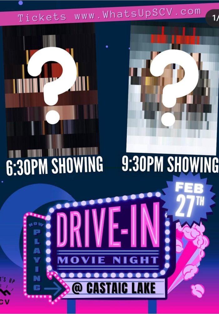 drive in movie night poster feburary 27